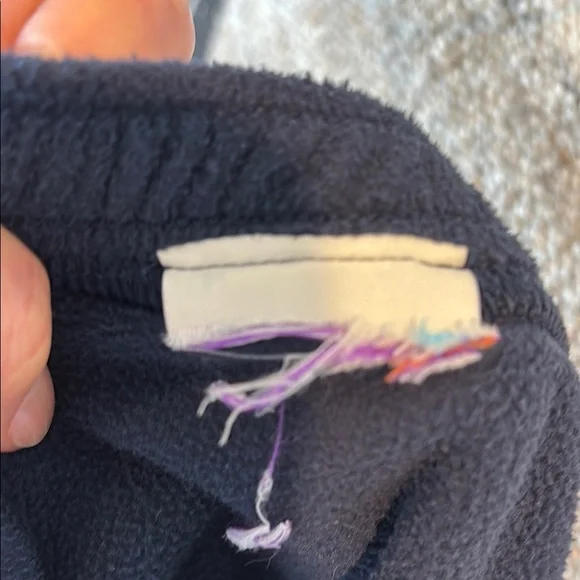 Patagonia Kids Micro D Blue and Gray Jogger Sweatpants - Picture 7 of 7